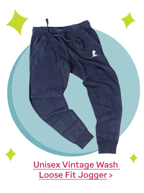 Unisex Vintage Wash Loose Fit Jogger